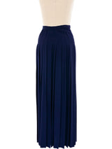 Yves Saint Laurent Pleated Maxi Skirt Bottom arcadeshops.com
