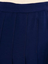 Yves Saint Laurent Pleated Maxi Skirt Bottom arcadeshops.com