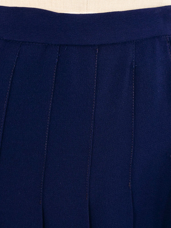 Yves Saint Laurent Pleated Maxi Skirt Bottom arcadeshops.com