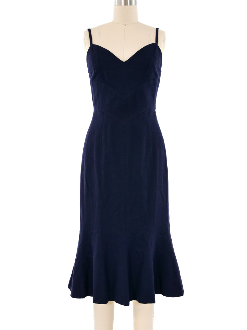 Chanel Navy Pique Tank Dress Dress arcadeshops.com