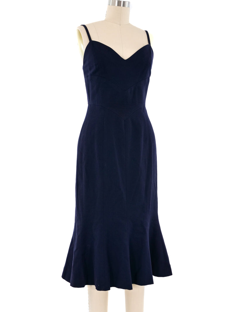 Chanel Navy Pique Tank Dress Dress arcadeshops.com