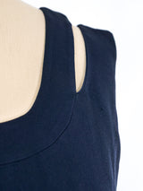 Gianni Versace Navy Gown Dress arcadeshops.com