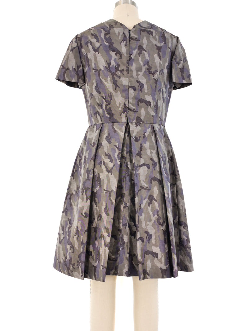 Prada Camouflage Printed Silk Dress Dress arcadeshops.com