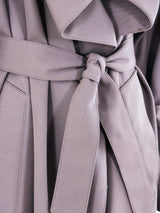 Claude Montana Grey Trench Coat Outerwear arcadeshops.com