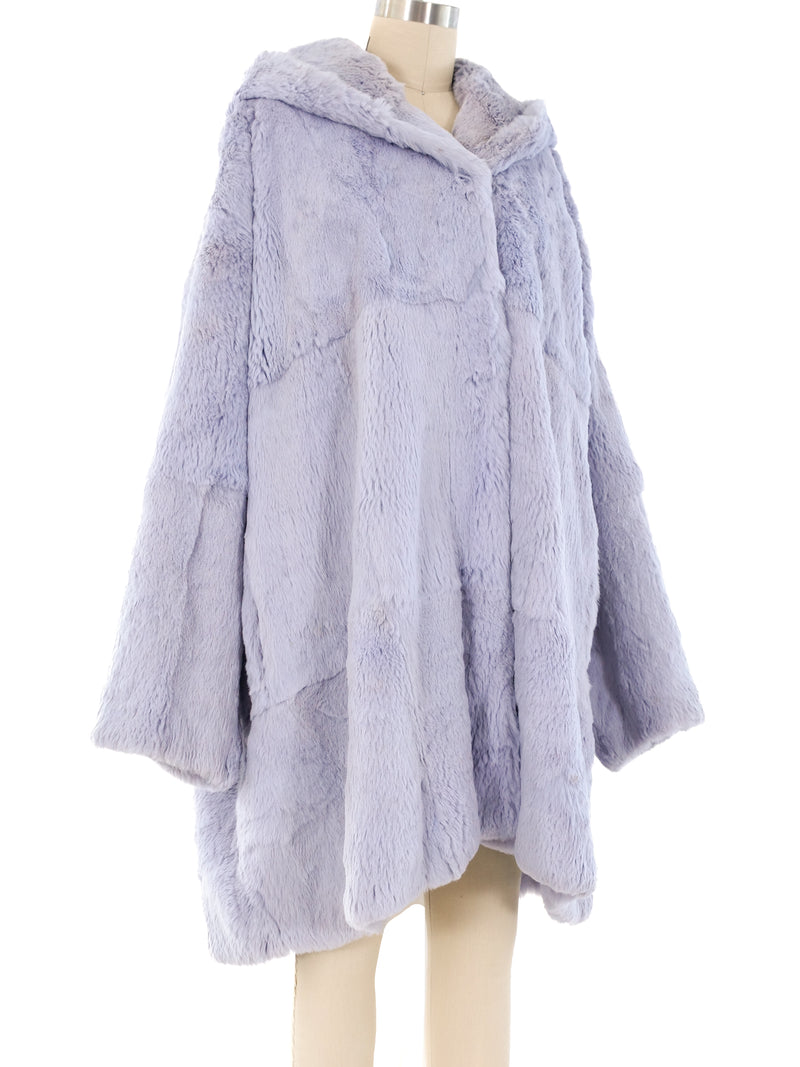Lavender Sheared Rabbit Fur Coat Outerwear arcadeshops.com