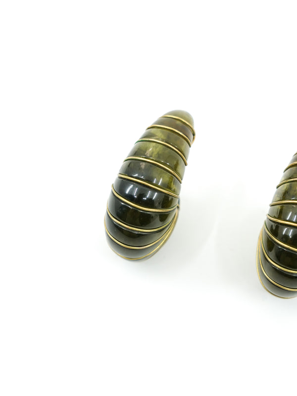 Wire Wrapped Teardrop Earrings Accessory arcadeshops.com