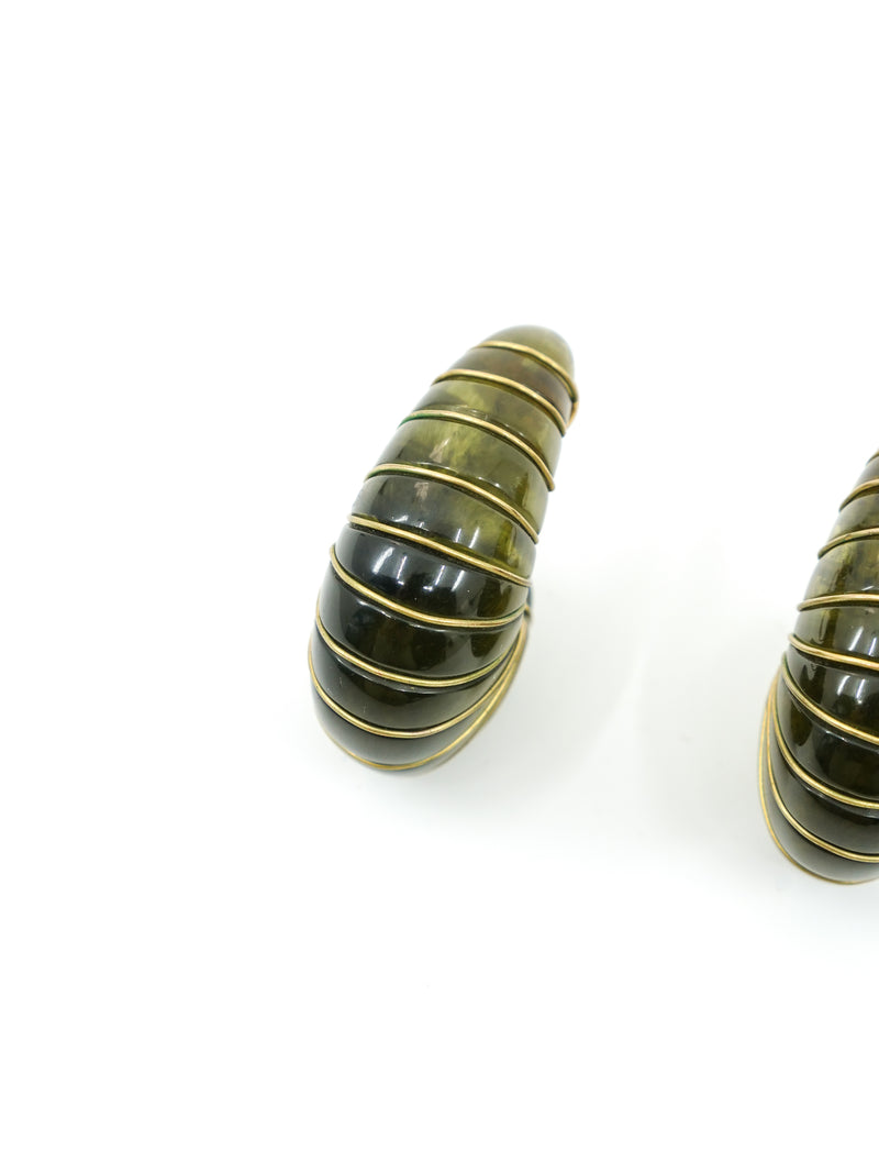 Wire Wrapped Teardrop Earrings Accessory arcadeshops.com