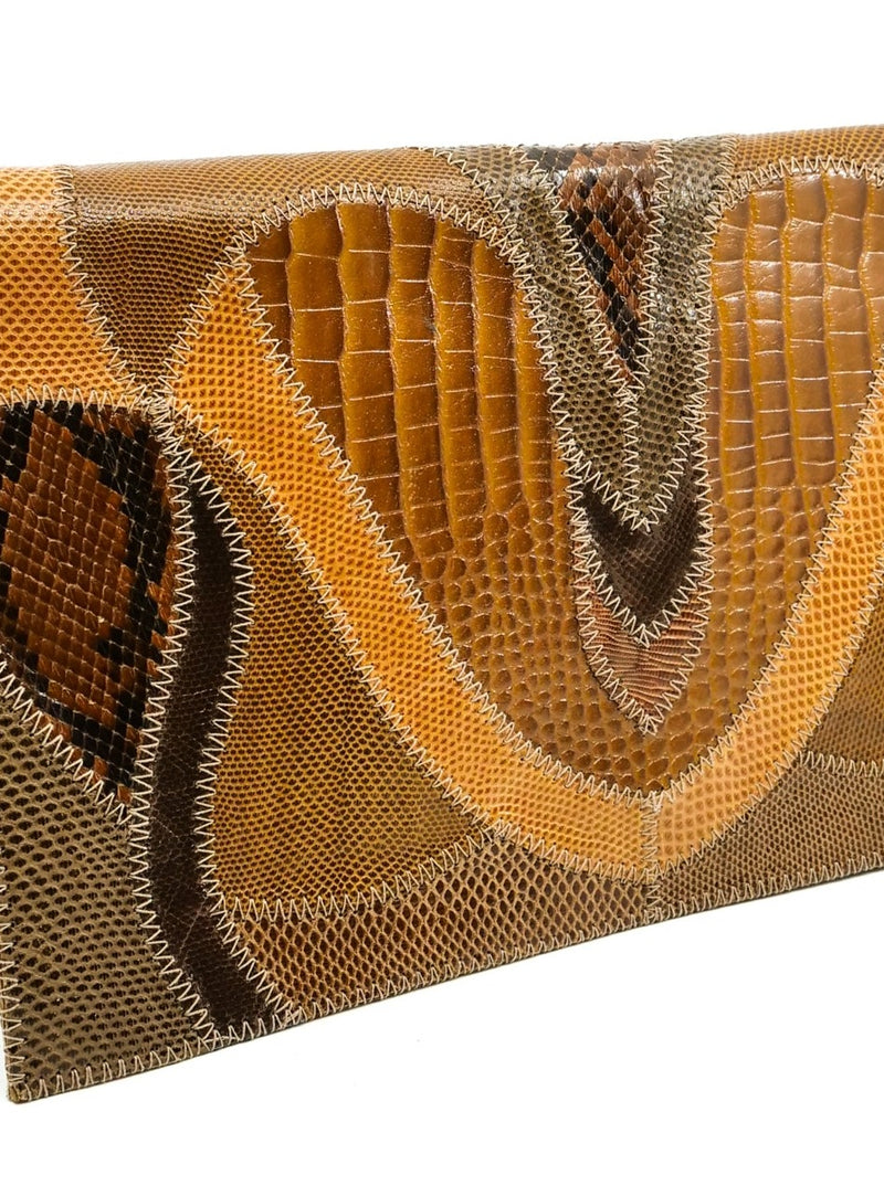 Furst and Mooney Patchwork Envelope Clutch Accessory arcadeshops.com