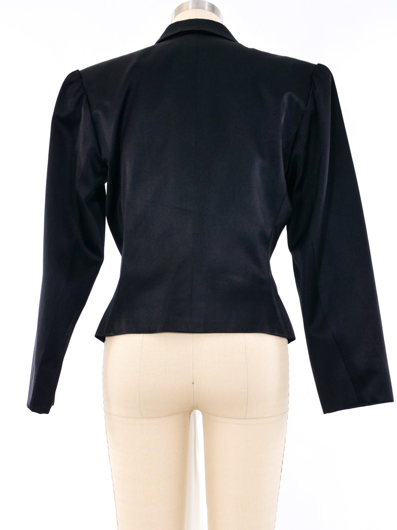 Yves Saint Laurent Satin Cropped Jacket Jacket arcadeshops.com