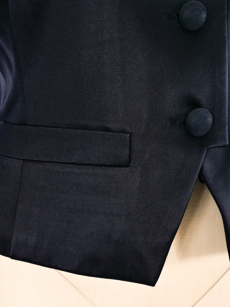 Yves Saint Laurent Satin Cropped Jacket Jacket arcadeshops.com