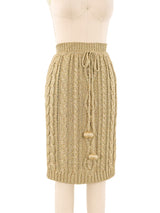 Moschino Metallic Knit Skirt Bottom arcadeshops.com