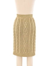 Moschino Metallic Knit Skirt Bottom arcadeshops.com