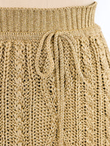 Moschino Metallic Knit Skirt Bottom arcadeshops.com