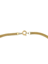 Christian Dior Goldtone Feather Pendant Choker Accessory arcadeshops.com