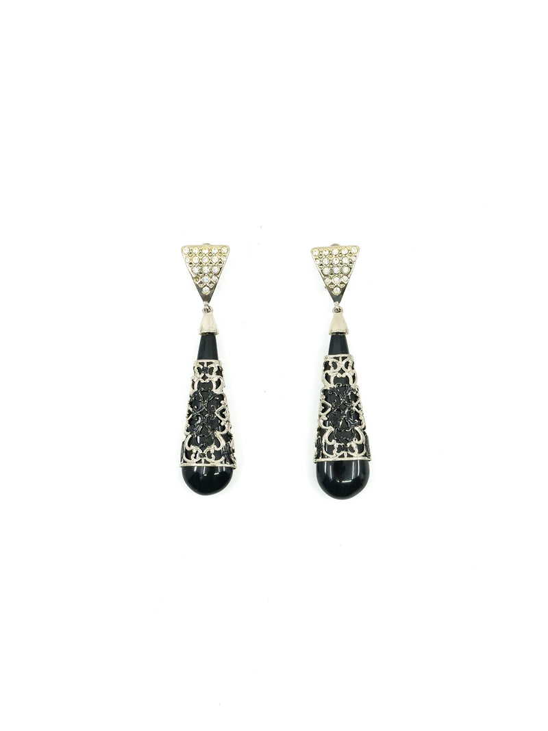 Gianni Versace Teardrop Earrings Accessory arcadeshops.com