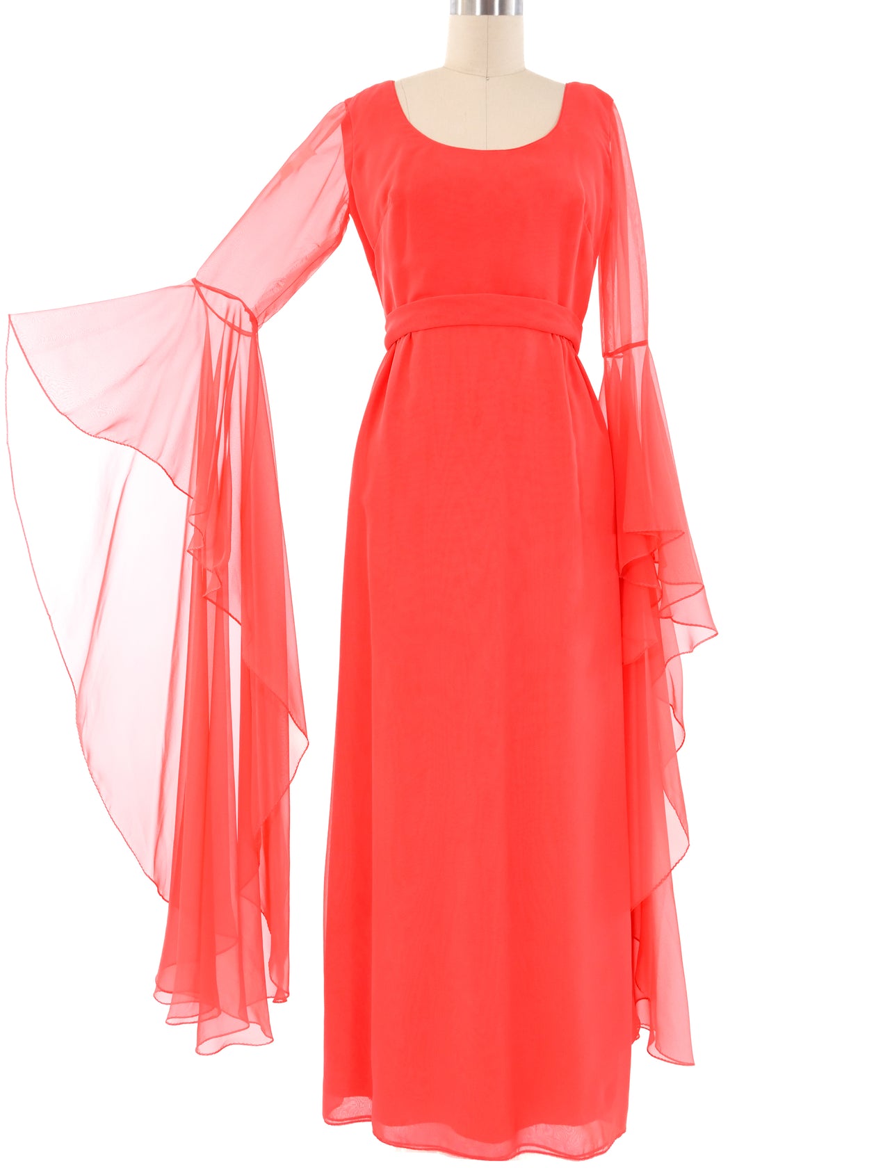 Coral Angel Sleeve Maxi Dress Coral Angel Sleeve Maxi Dress