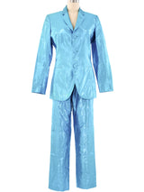 Jean Paul Gaultier Turquoise Pant Suit Suit arcadeshops.com