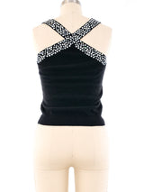 Sonia Rykiel Embellished Knit Tank Top arcadeshops.com