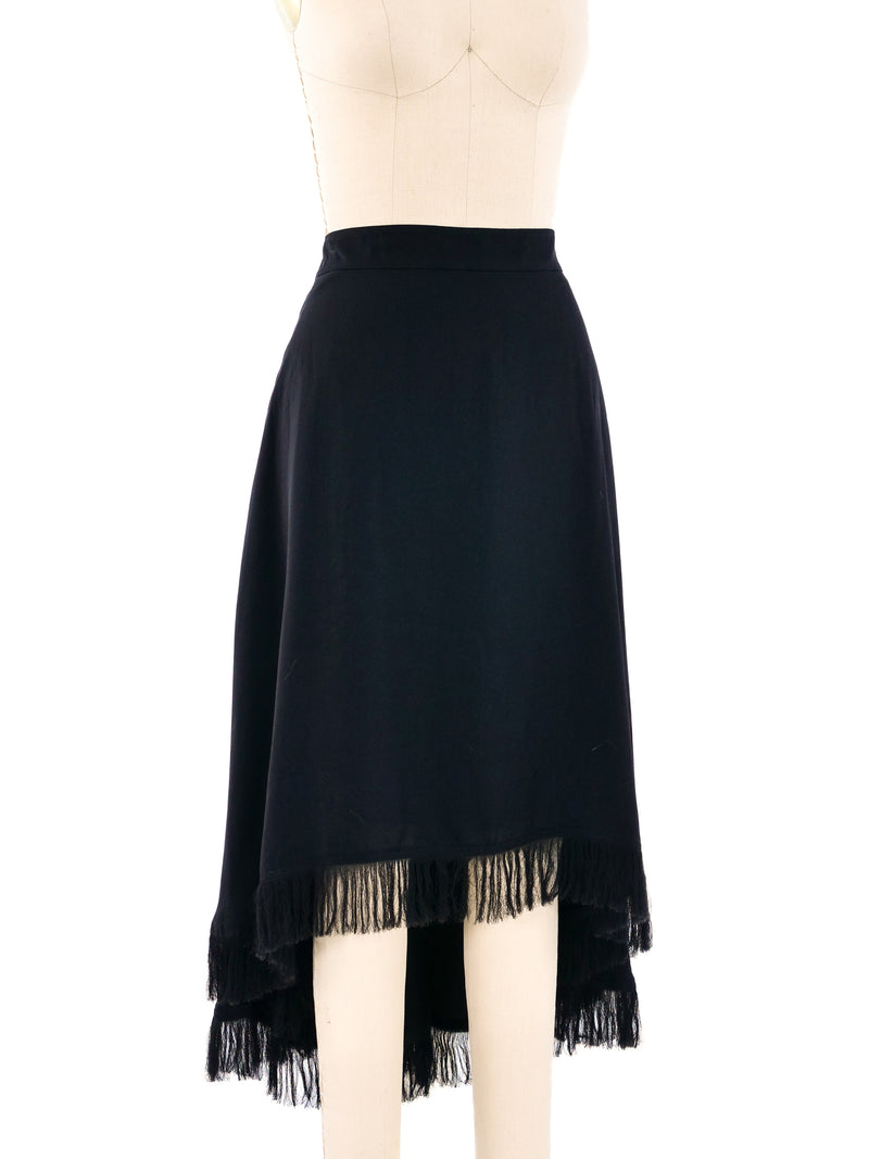 Comme des Garcons Asymmetrical Fringed Skirt Bottom arcadeshops.com