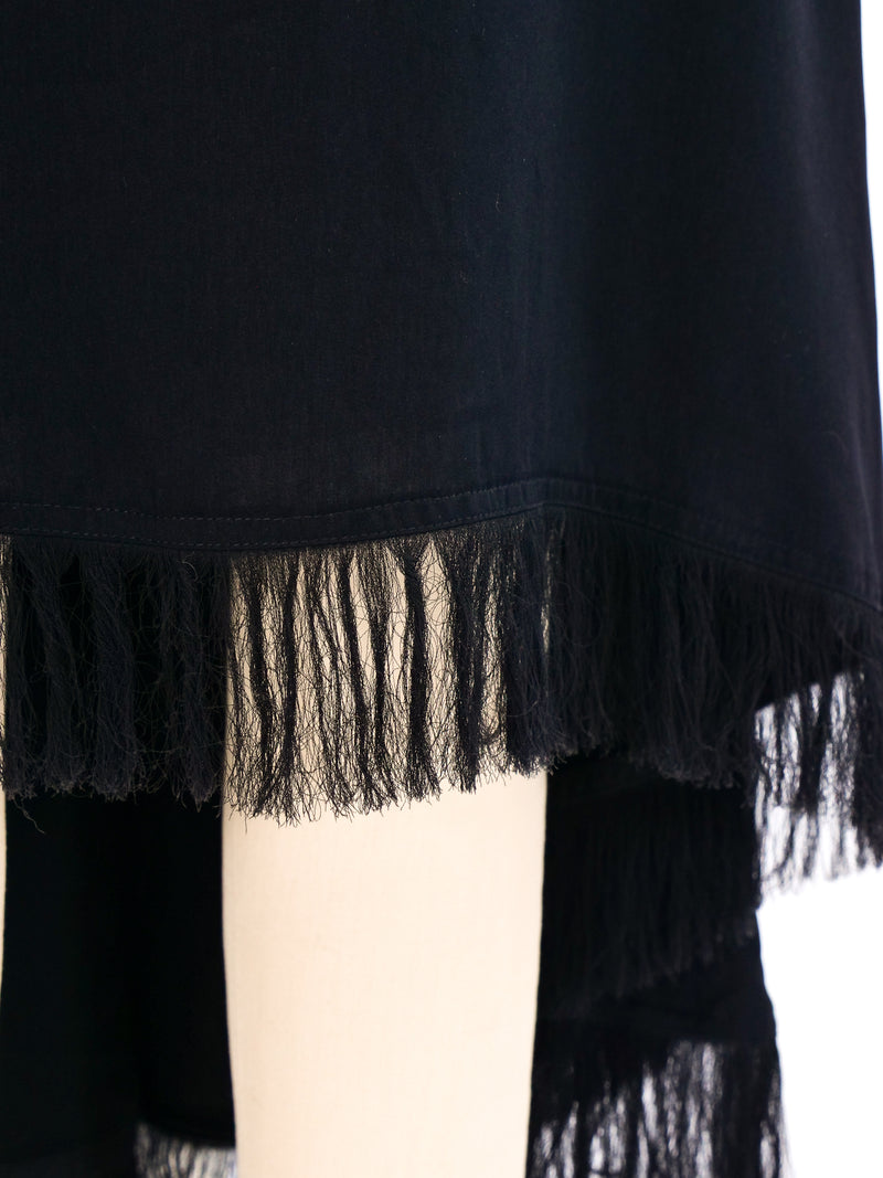 Comme des Garcons Asymmetrical Fringed Skirt Bottom arcadeshops.com