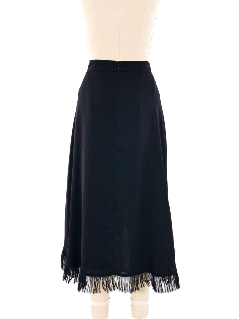 Comme des Garcons Asymmetrical Fringed Skirt Bottom arcadeshops.com