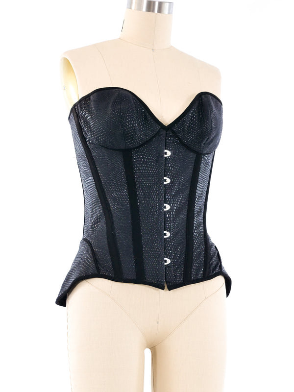 Pebbled Corset Top Top arcadeshops.com