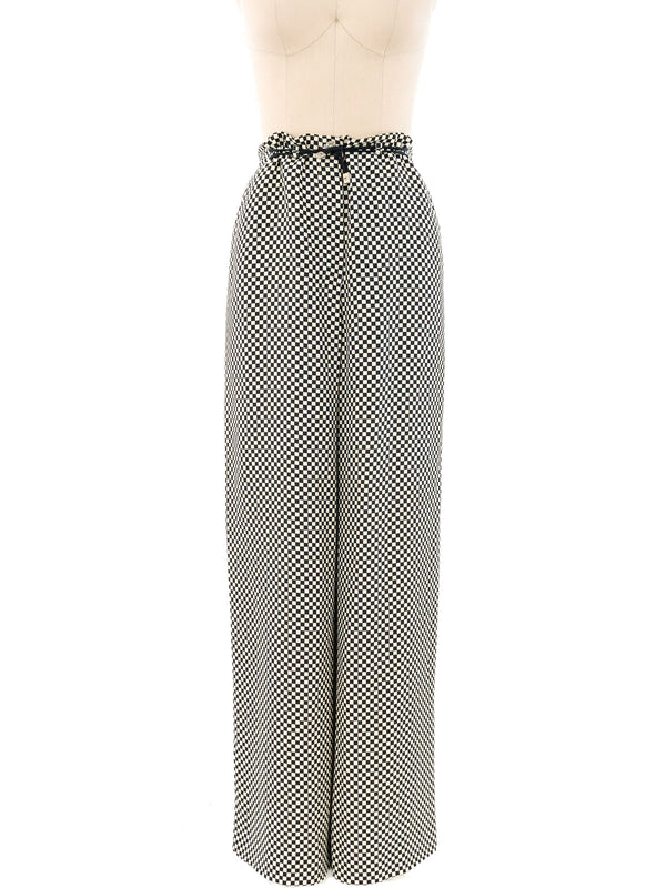 Gianfranco Ferre Checkered Drawstring Trousers Bottom arcadeshops.com