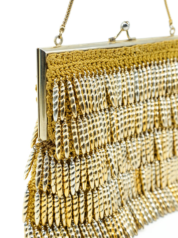 Fringed Kisslock Evening Bag Accessory arcadeshops.com