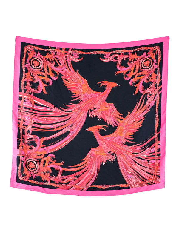 Versace Phoenix Printed Silk Scarf Accessory arcadeshops.com