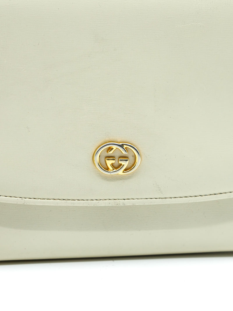 Gucci Ivory Leather Shoulder Bag Accessory arcadeshops.com