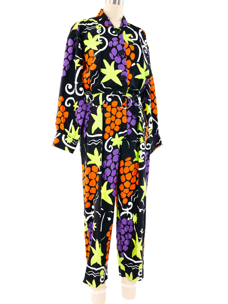 Yves Saint Laurent Printed Jumpsuit Jumpsuit arcadeshops.com
