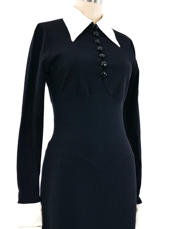 Karl Lagerfeld Tuxedo Style Maxi Dress Dress arcadeshops.com