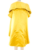 Gold Satin Opera Coat Jacket arcadeshops.com