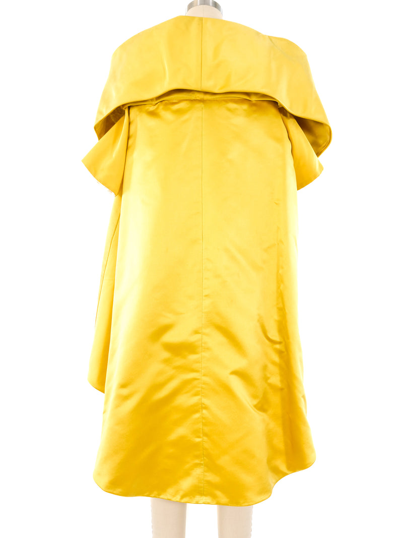 Gold Satin Opera Coat Jacket arcadeshops.com