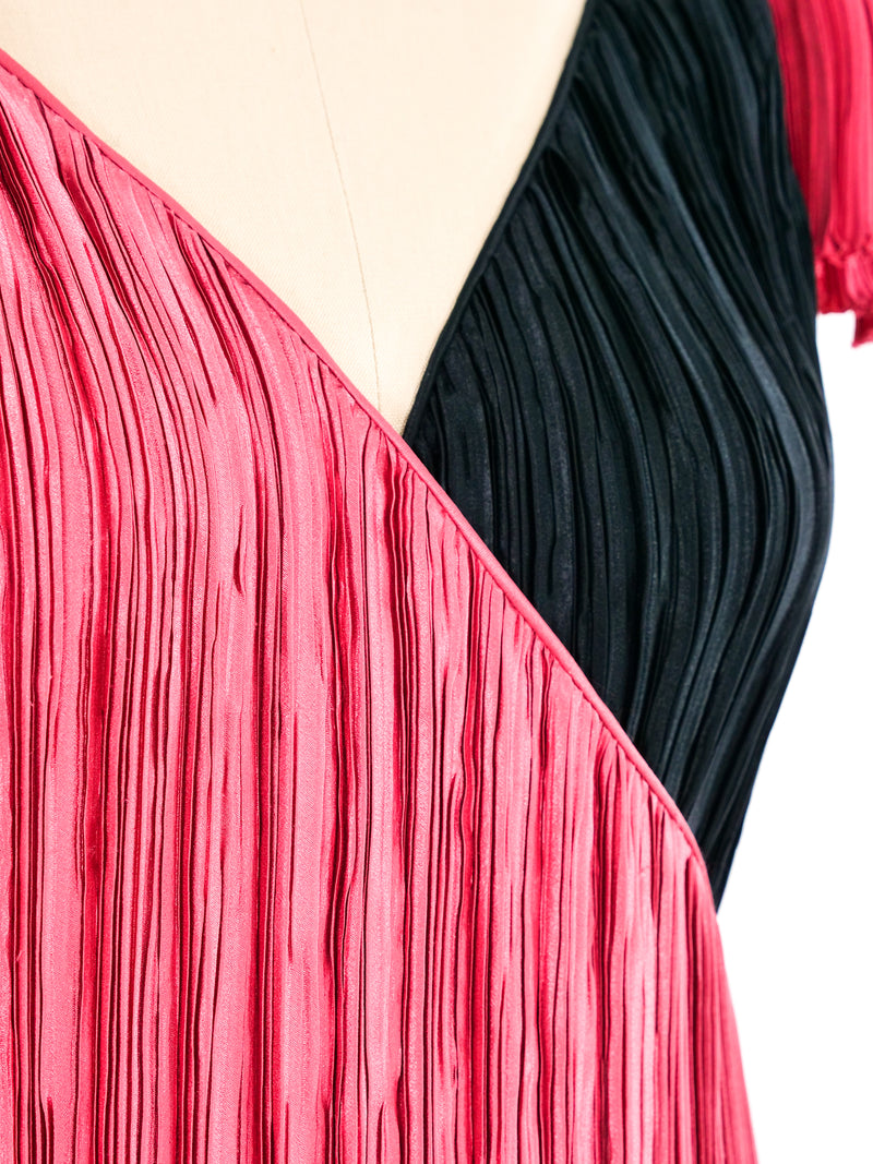 Mary McFadden Layered Plisse Dress Dress arcadeshops.com