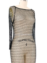 Embellished Net Maxi Dress Dress arcadeshops.com