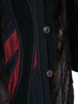Koos Van Den Akker Patchwork Fur Maxi Coat Outerwear arcadeshops.com