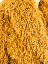 Camel Yarn Shag Jacket Jacket arcadeshops.com