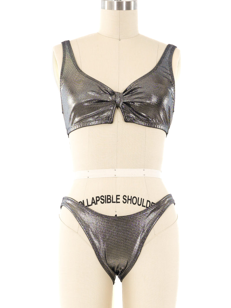 Pierre Cardin Gunmetal Bikini Suit arcadeshops.com