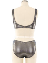 Pierre Cardin Gunmetal Bikini Suit arcadeshops.com