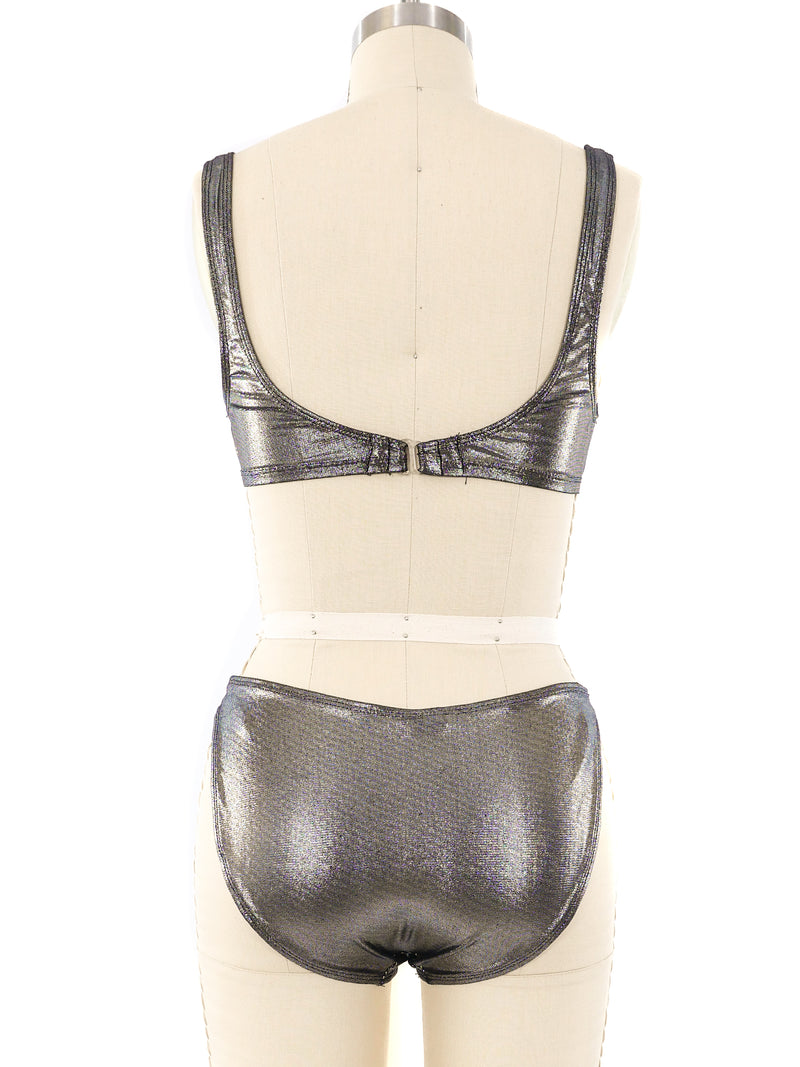 Pierre Cardin Gunmetal Bikini Suit arcadeshops.com