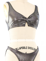 Pierre Cardin Gunmetal Bikini Suit arcadeshops.com