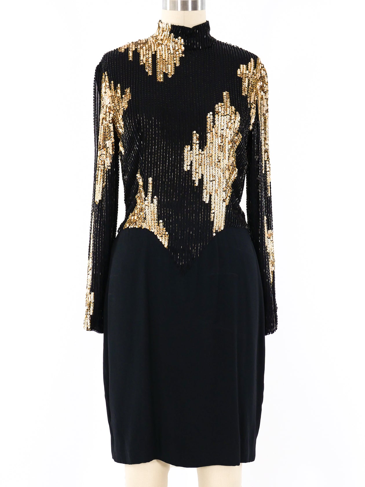 white christmas dresses Bob Mackie Embellished Mini Dress