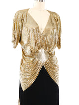 Metallic Gold Chainmail Ensemble Suit arcadeshops.com