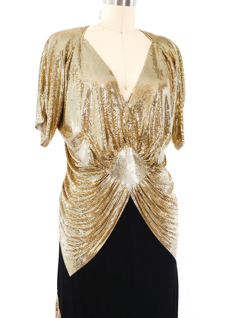 Metallic Gold Chainmail Ensemble Suit arcadeshops.com