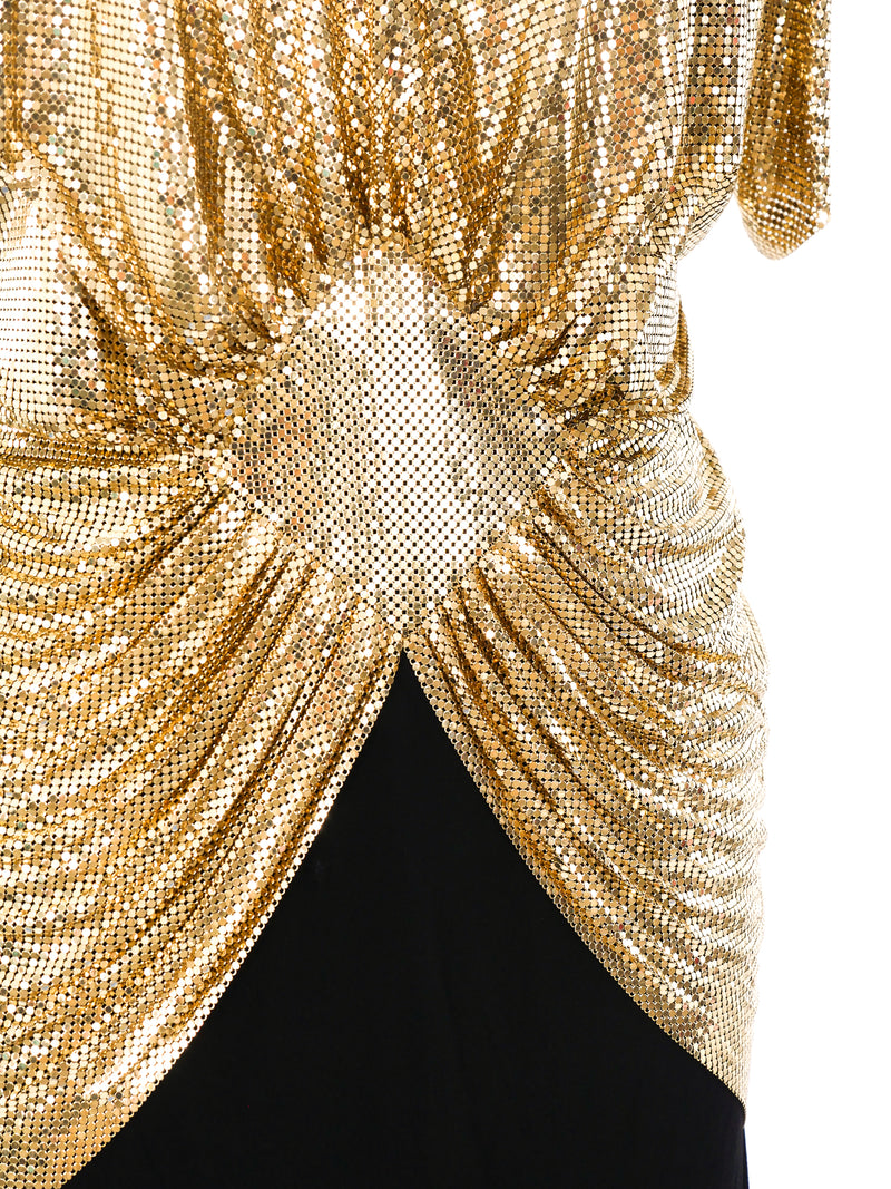 Metallic Gold Chainmail Ensemble Suit arcadeshops.com