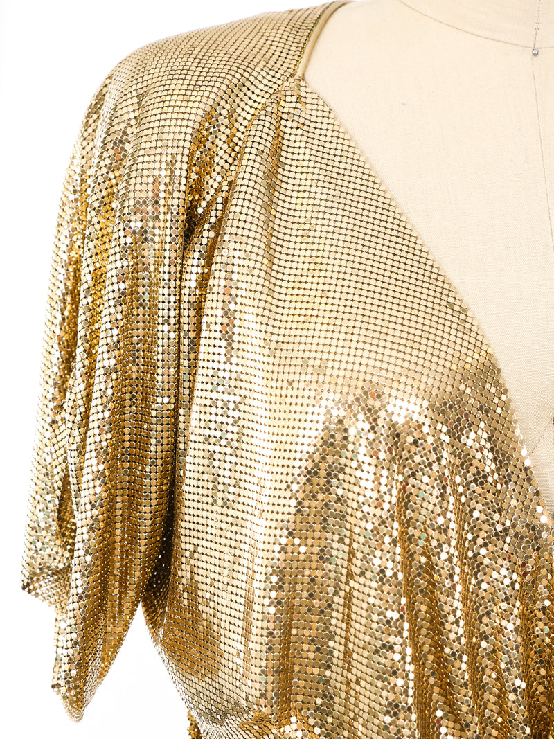 Metallic Gold Chainmail Ensemble Suit arcadeshops.com