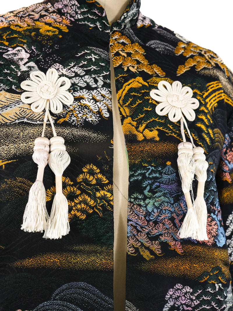 Pagoda Motif Brocade Jacket Jacket arcadeshops.com