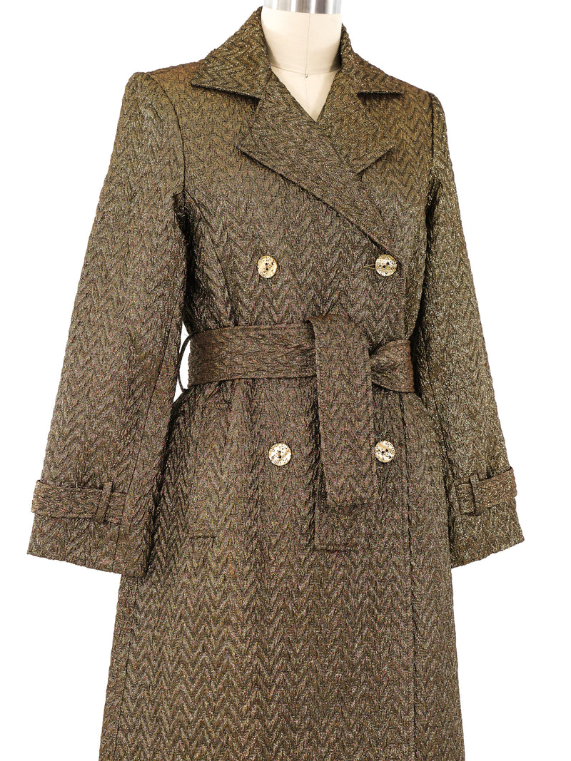 Metallic Herringbone Brocade Suit Suit arcadeshops.com