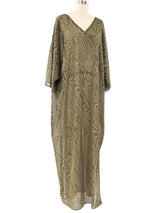Gold Moire Caftan Dress arcadeshops.com